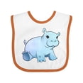 thumbnail image 1 of Inktastic Cute Baby Hippo Boys or Girls Baby Bib, 1 of 4