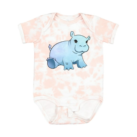 Inktastic Cute Baby Hippo Boys or Girls Baby Bodysuit