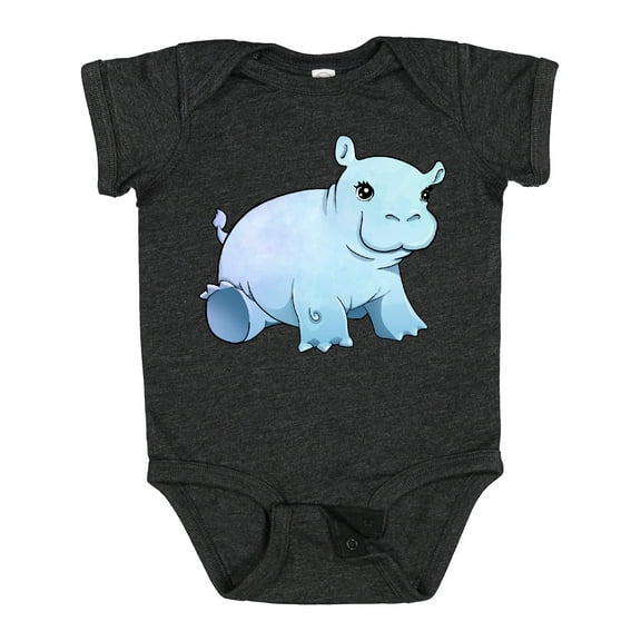 Inktastic Cute Baby Hippo Boys or Girls Baby Bodysuit