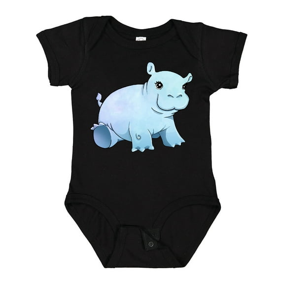 Inktastic Cute Baby Hippo Boys or Girls Baby Bodysuit