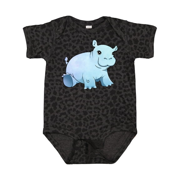 Inktastic Cute Baby Hippo Boys or Girls Baby Bodysuit