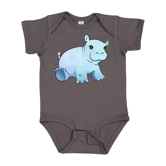 Inktastic Cute Baby Hippo Boys or Girls Baby Bodysuit