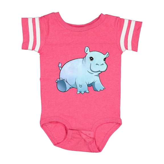 Inktastic Cute Baby Hippo Boys or Girls Baby Bodysuit