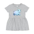 thumbnail image 1 of Inktastic Cute Baby Hippo Girls Baby Dress, 1 of 5