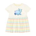 thumbnail image 1 of Inktastic Cute Baby Hippo Girls Baby Dress, 1 of 5