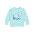 thumbnail image 1 of Inktastic Cute Baby Hippo Toddler Sweatshirt, 1 of 4