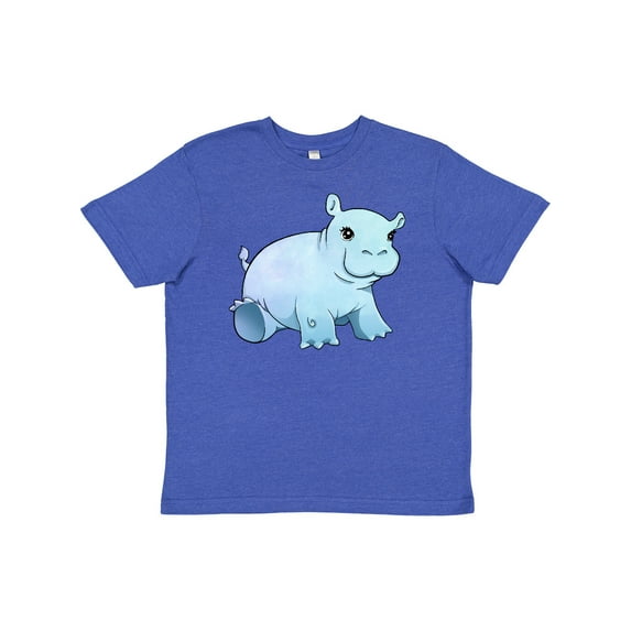 Inktastic Cute Baby Hippo Youth T-Shirt