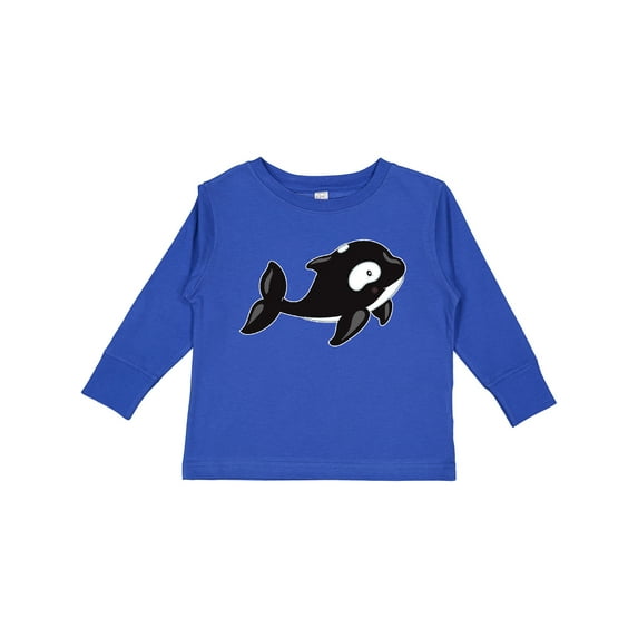 Inktastic Cute Baby Orca Boys or Girls Long Sleeve Toddler T-Shirt