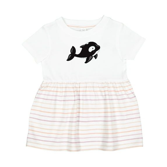 Inktastic Cute Baby Orca Girls Baby Dress