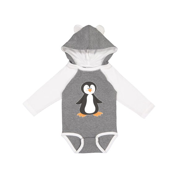 Inktastic Cute Baby Penguin Boys or Girls Long Sleeve Baby Bodysuit