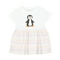 thumbnail image 1 of Inktastic Cute Baby Penguin Girls Baby Dress, 1 of 5