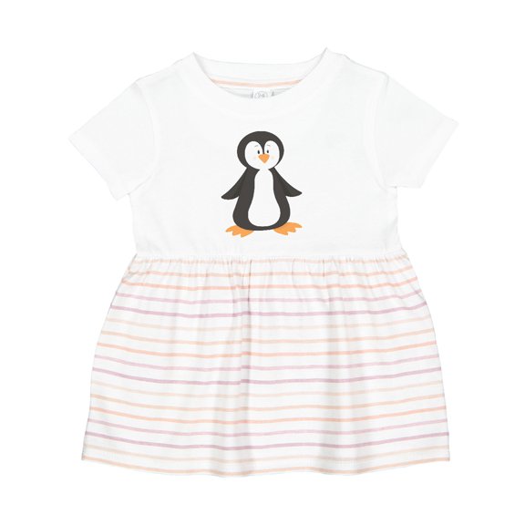 Inktastic Cute Baby Penguin Girls Baby Dress