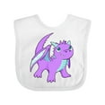 thumbnail image 1 of Inktastic Cute Baby Purple Dragon Boys or Girls Baby Bib, 1 of 4