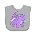 thumbnail image 1 of Inktastic Cute Baby Purple Dragon Boys or Girls Baby Bib, 1 of 4