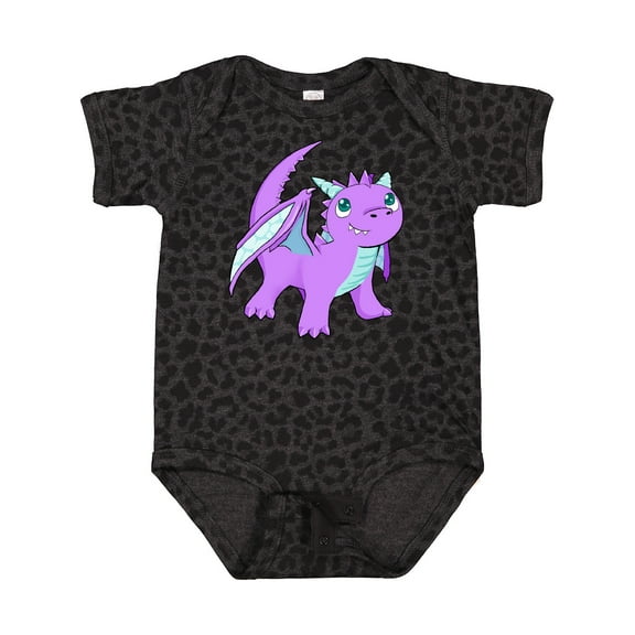 Inktastic Cute Baby Purple Dragon Boys or Girls Baby Bodysuit