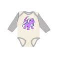 thumbnail image 1 of Inktastic Cute Baby Purple Dragon Boys or Girls Long Sleeve Baby Bodysuit, 1 of 5