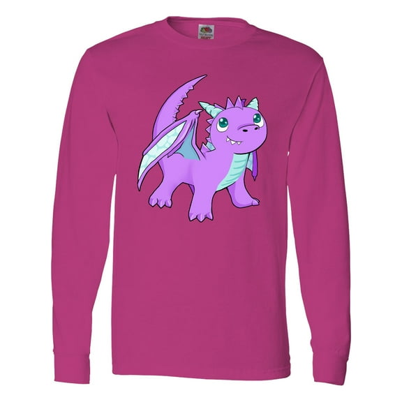 Inktastic Cute Baby Purple Dragon Long Sleeve T-Shirt