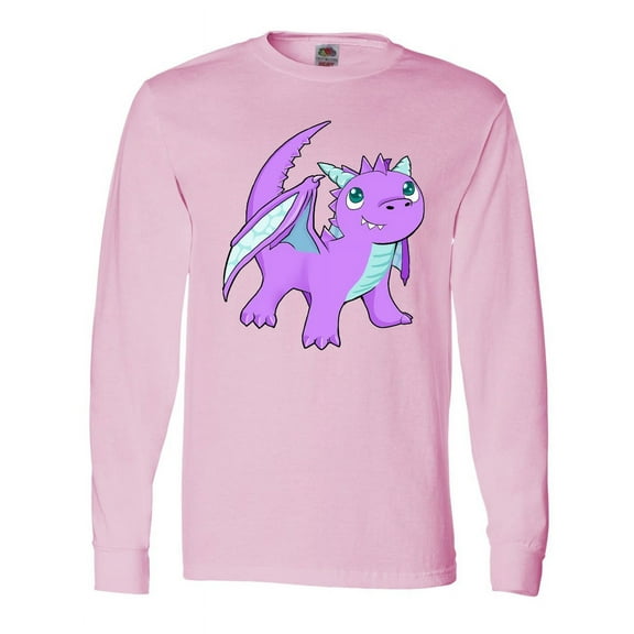 Inktastic Cute Baby Purple Dragon Long Sleeve T-Shirt