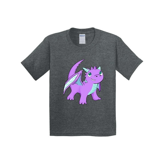 Inktastic Cute Baby Purple Dragon Youth T-Shirt