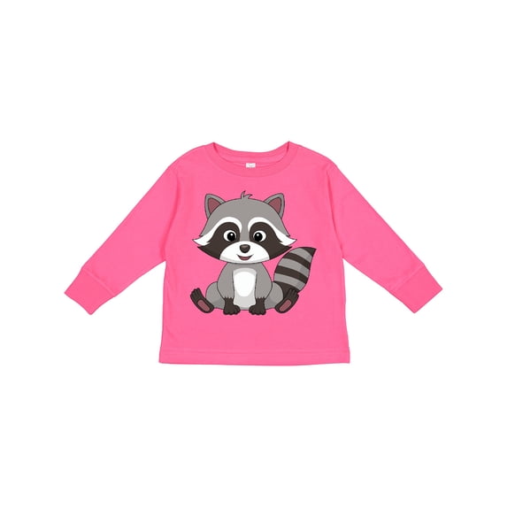 Inktastic Cute Baby Raccoon Boys or Girls Long Sleeve Toddler T-Shirt