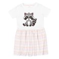 thumbnail image 1 of Inktastic Cute Baby Raccoon Girls Toddler Dress, 1 of 5