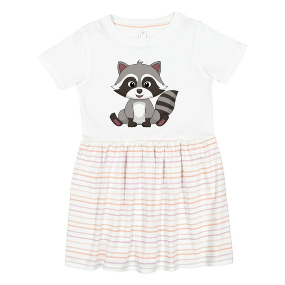 Inktastic Cute Baby Raccoon Girls Toddler Dress