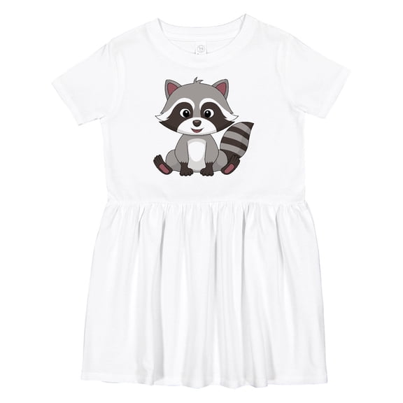 Inktastic Cute Baby Raccoon Girls Toddler Dress