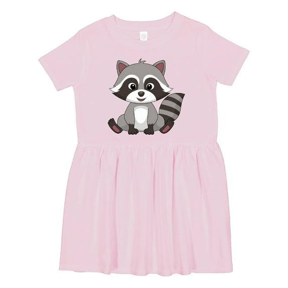 Inktastic Cute Baby Raccoon Girls Toddler Dress