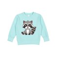 thumbnail image 1 of Inktastic Cute Baby Raccoon Toddler Sweatshirt, 1 of 4