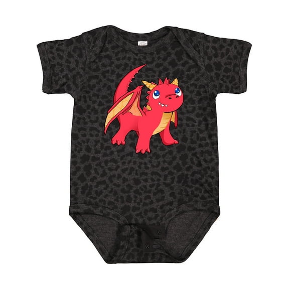 Inktastic Cute Baby Red Dragon Boys or Girls Baby Bodysuit