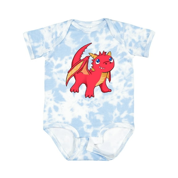 Inktastic Cute Baby Red Dragon Boys or Girls Baby Bodysuit