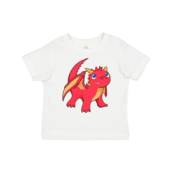Inktastic Cute Baby Red Dragon Boys or Girls Toddler T-Shirt