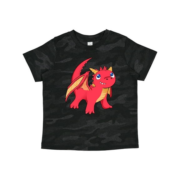 Inktastic Cute Baby Red Dragon Boys or Girls Toddler T-Shirt