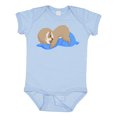 thumbnail image 1 of Inktastic Cute Baby Sloth Sleeping on Blue Pillow Boys or Girls Baby Bodysuit, 1 of 5