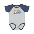 thumbnail image 1 of Inktastic Cute Baby Sloth Sleeping on Blue Pillow Boys or Girls Baby Bodysuit, 1 of 5