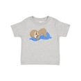 thumbnail image 1 of Inktastic Cute Baby Sloth Sleeping on Blue Pillow Boys or Girls Baby T-Shirt, 1 of 5