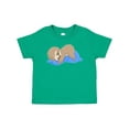 thumbnail image 1 of Inktastic Cute Baby Sloth Sleeping on Blue Pillow Boys or Girls Baby T-Shirt, 1 of 5