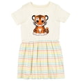 thumbnail image 1 of Inktastic Cute Baby Tiger Girls Toddler Dress, 1 of 5