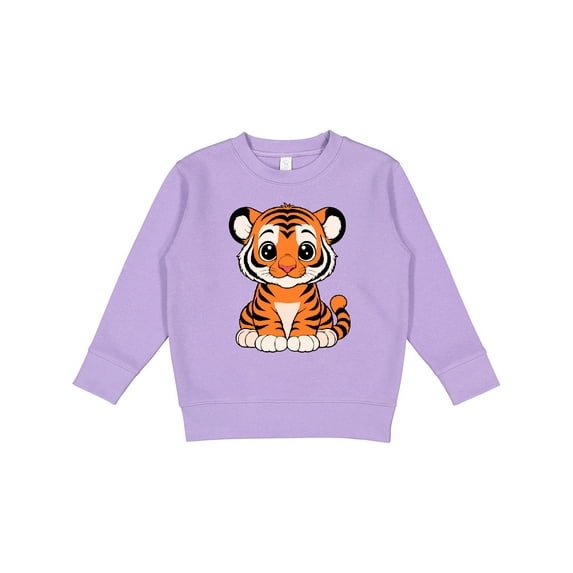 Inktastic Cute Baby Tiger Toddler Sweatshirt