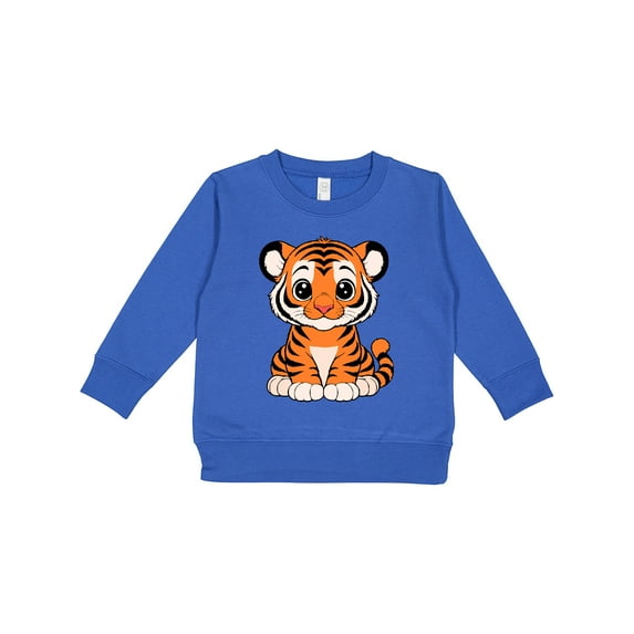 Inktastic Cute Baby Tiger Toddler Sweatshirt