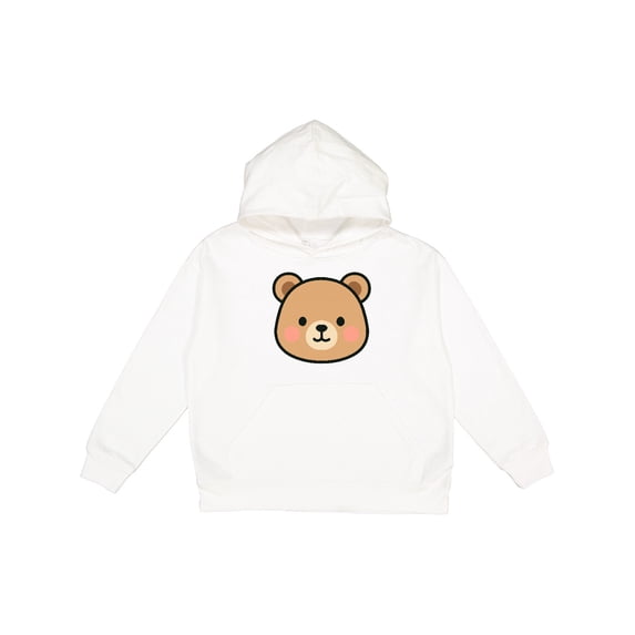 Inktastic Cute Bear Face Youth Hoodie Sweatshirt