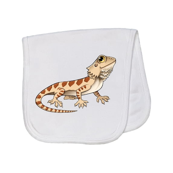 Inktastic Cute Bearded Dragon Baby Burp Cloth