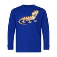 thumbnail image 1 of Inktastic Cute Bearded Dragon Long Sleeve Youth T-Shirt, 1 of 5