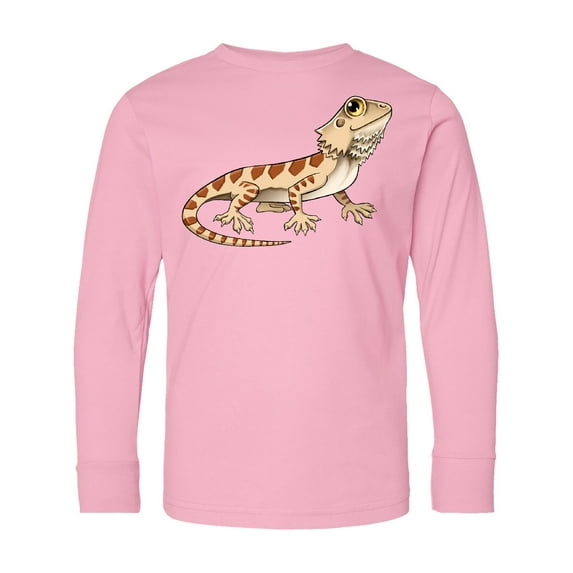 Inktastic Cute Bearded Dragon Long Sleeve Youth T-Shirt
