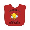 thumbnail image 1 of Inktastic Cute Bee Grandpa's Little Honeybee with Stars Boys or Girls Baby Bib, 1 of 4