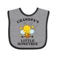 thumbnail image 1 of Inktastic Cute Bee Grandpa's Little Honeybee with Stars Boys or Girls Baby Bib, 1 of 4