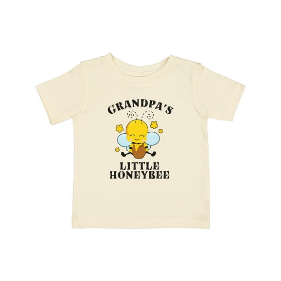 Inktastic Cute Bee Grandpa's Little Honeybee with Stars Boys or Girls Baby T-Shirt