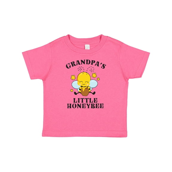 Inktastic Cute Bee Grandpa's Little Honeybee with Stars Boys or Girls Baby T-Shirt