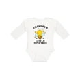 thumbnail image 1 of Inktastic Cute Bee Grandpa's Little Honeybee with Stars Boys or Girls Long Sleeve Baby Bodysuit, 1 of 5