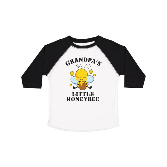 Inktastic Cute Bee Grandpa's Little Honeybee with Stars Boys or Girls Toddler T-Shirt